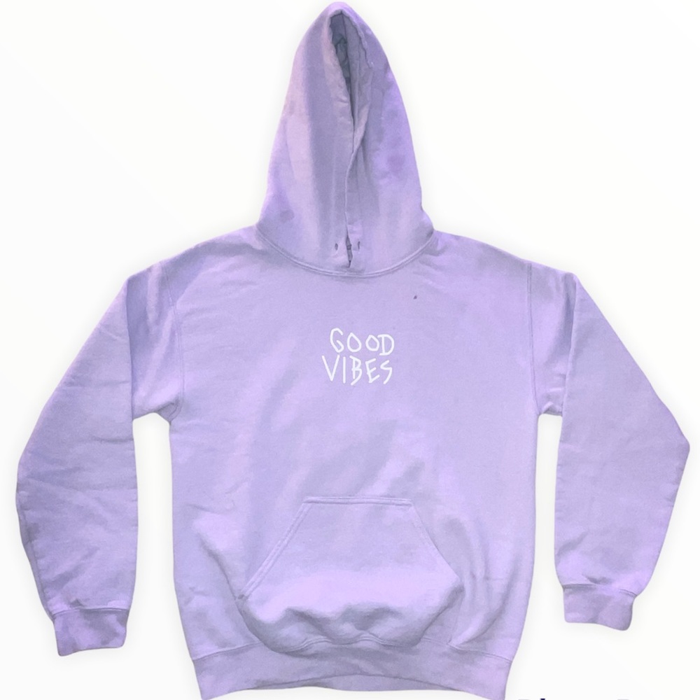 Hoodie Lavender “GOOD VIBES” hoodie